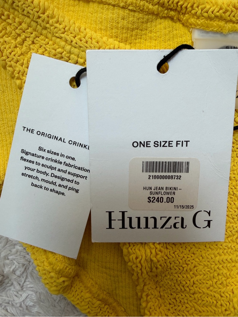 NWT Hunza G Jean bikini - Picture 7 of 8